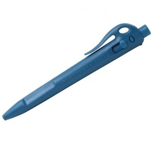 Caneta Elephant Retrátil – Cor Azul – Cor Tinta preto – Estilo c/ Clip, Pack 50
