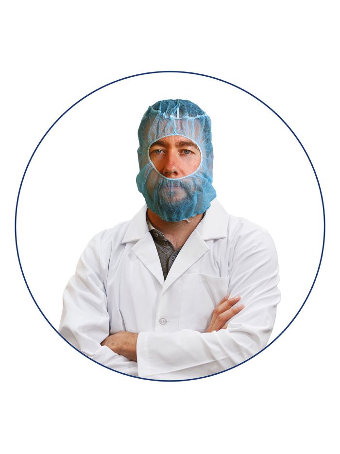 Detectable Balaclava Hood standard version Blue Pack 100