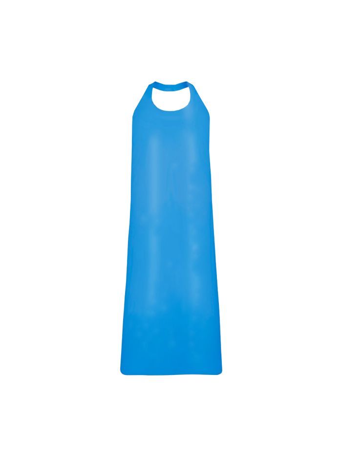 Detectable Reusable Apron 135cm (53") Sleeveless Blue