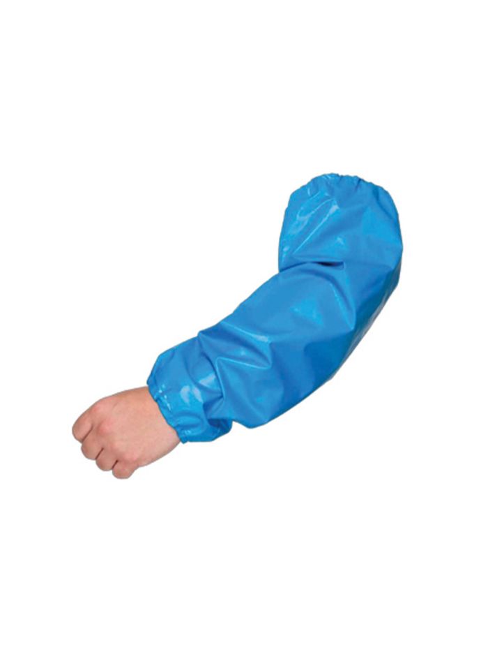 Detectable Reusable Sleeve Covers 450mm Length Cuffed Ends Blue (1 pair)