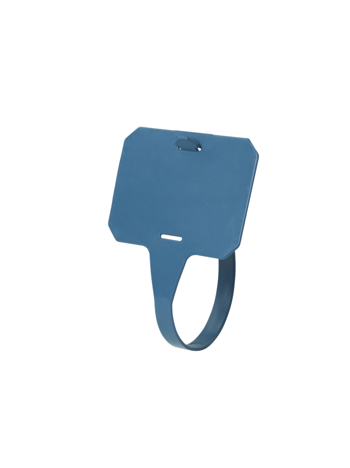 Metal Detectable Looped ID Tags Blue (Pack of 25) - Labkit