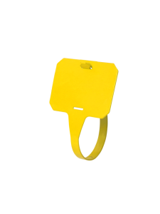 Metal Detectable Looped ID Tags Yellow (Pack of 25) - Labkit