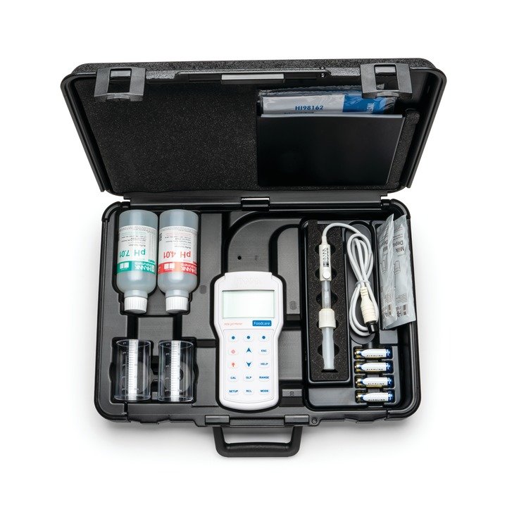 Medidor de pH / Temperatura para leite