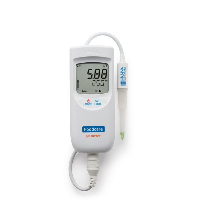 Medidor de pH/Temperatura para alimentos e lacticínios